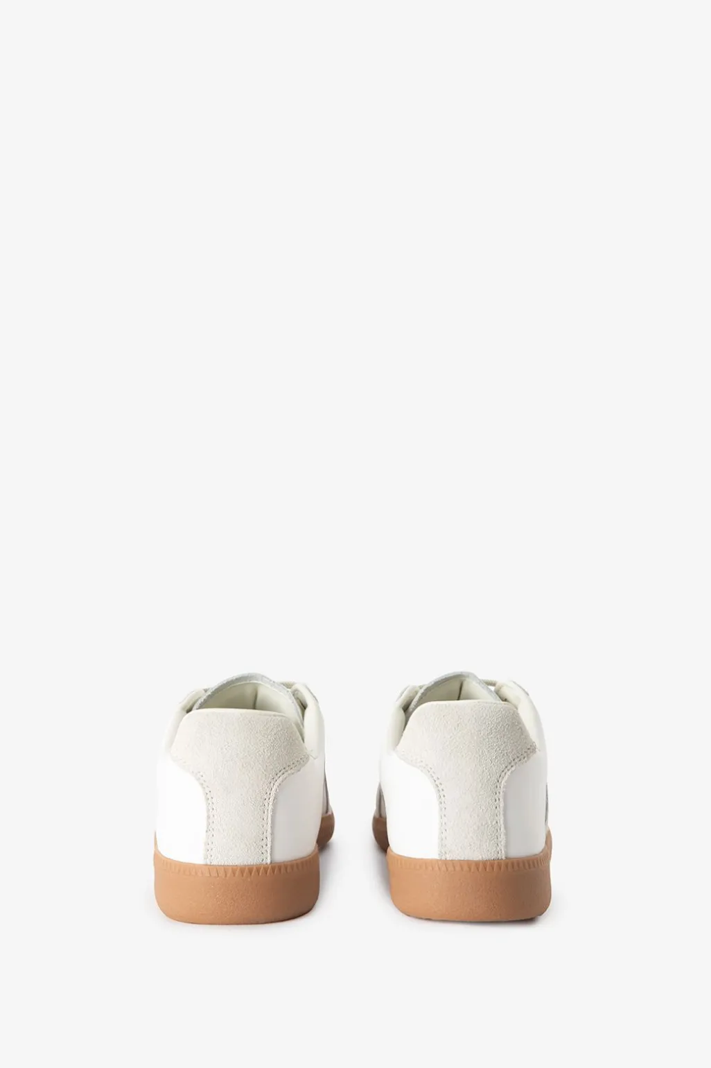 Witte suède leren sneakers