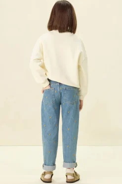 Witte sweater met artwork