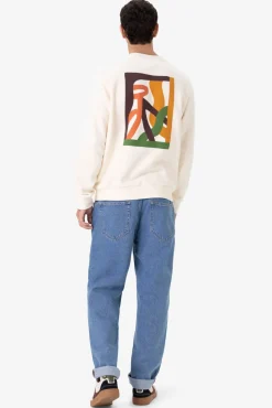 Witte sweater met print