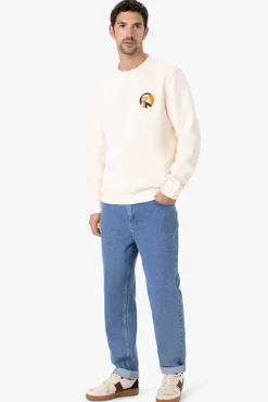 Witte sweater met print