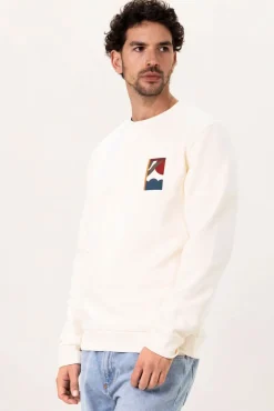 Witte sweater met print