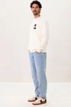 Witte sweater met print