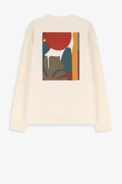 Witte sweater met print