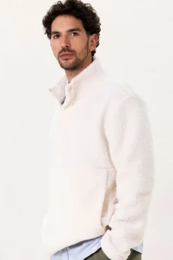 Witte teddy sweater