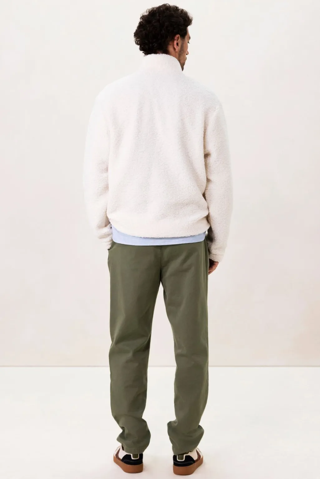 Witte teddy sweater