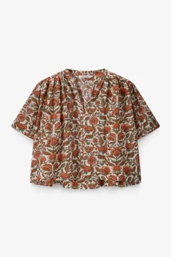 Witte top met print