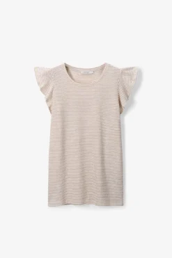 Witte top met ruffles
