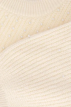 Witte trui met parels