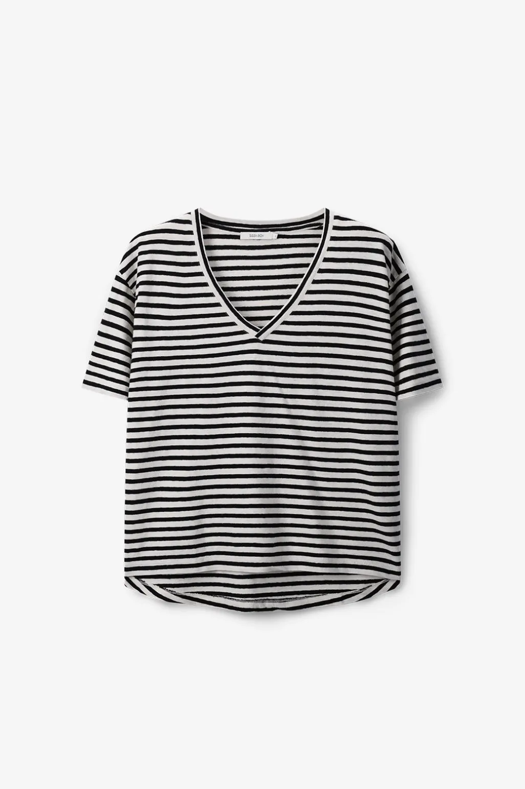 Zwart gestreept T-shirt