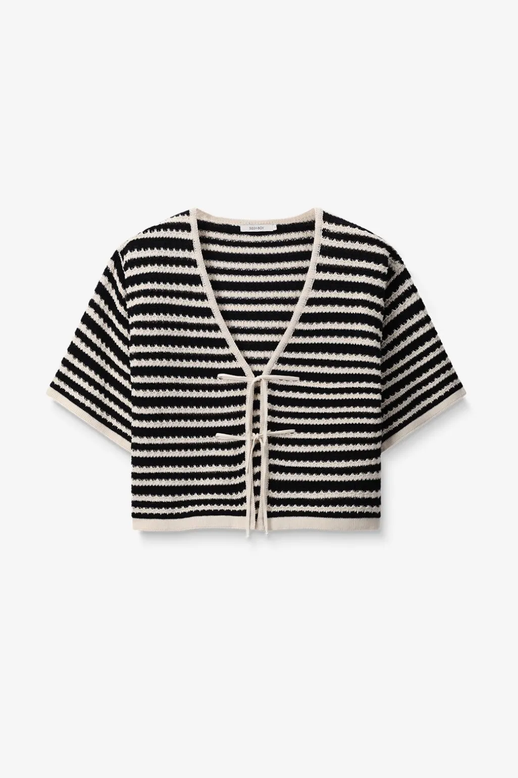 Zwart gestreept vest