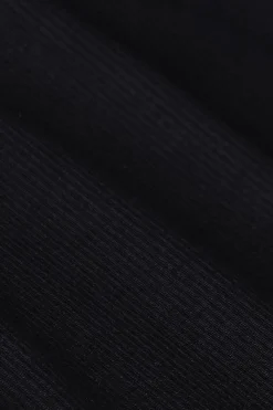 Zwart rib singlet