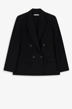 Zwarte double breasted blazer
