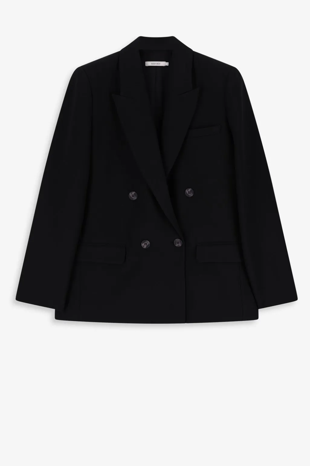 Zwarte double breasted blazer