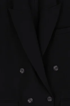 Zwarte double breasted blazer