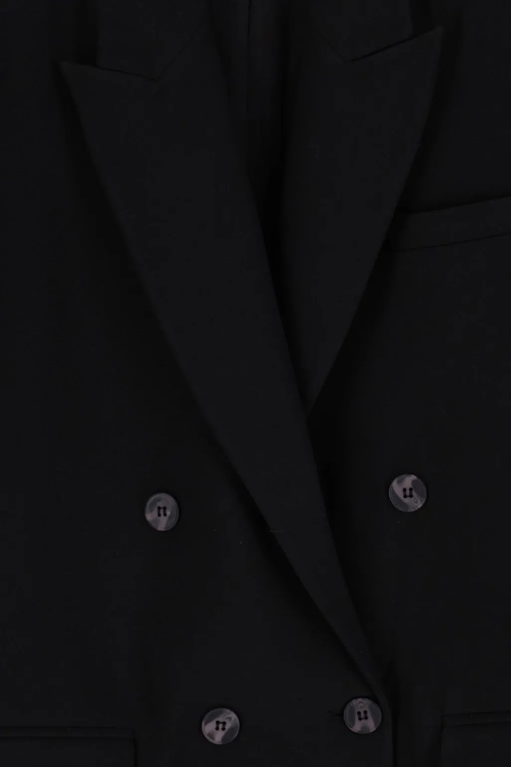Zwarte double breasted blazer