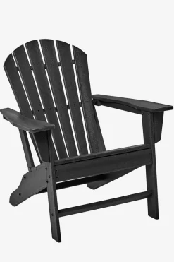Zwarte fanback chair