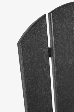 Zwarte fanback chair