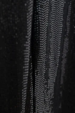 Zwarte glitterjurk met pailletten