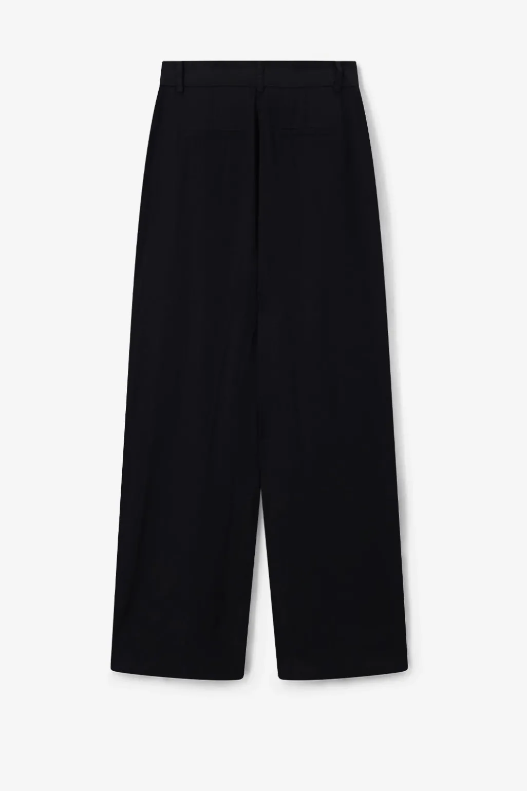 Zwarte high waist wide leg broek