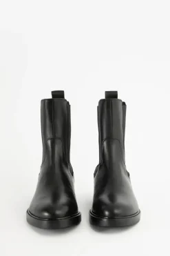 Zwarte leren chelsea boots