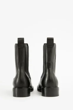 Zwarte leren chelsea boots
