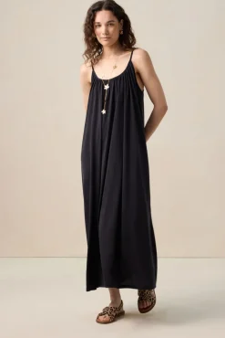 Zwarte maxi jurk