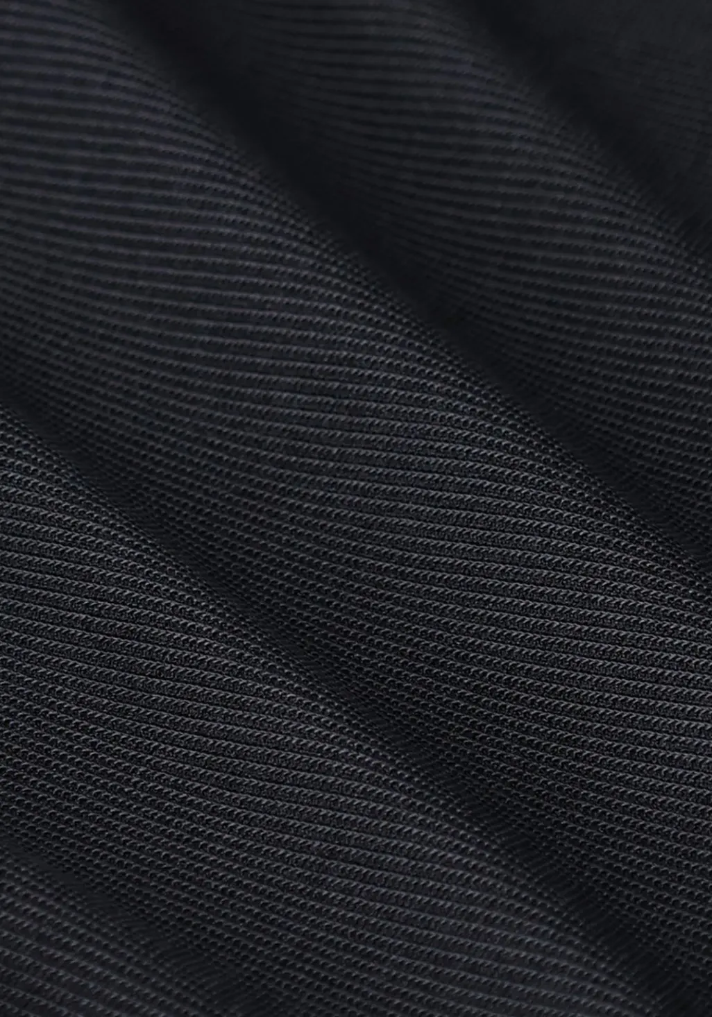 Zwarte rib jersey jurk