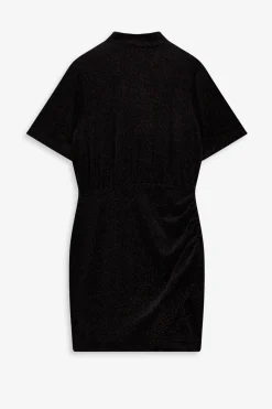 Zwarte velvet jurk met glitters