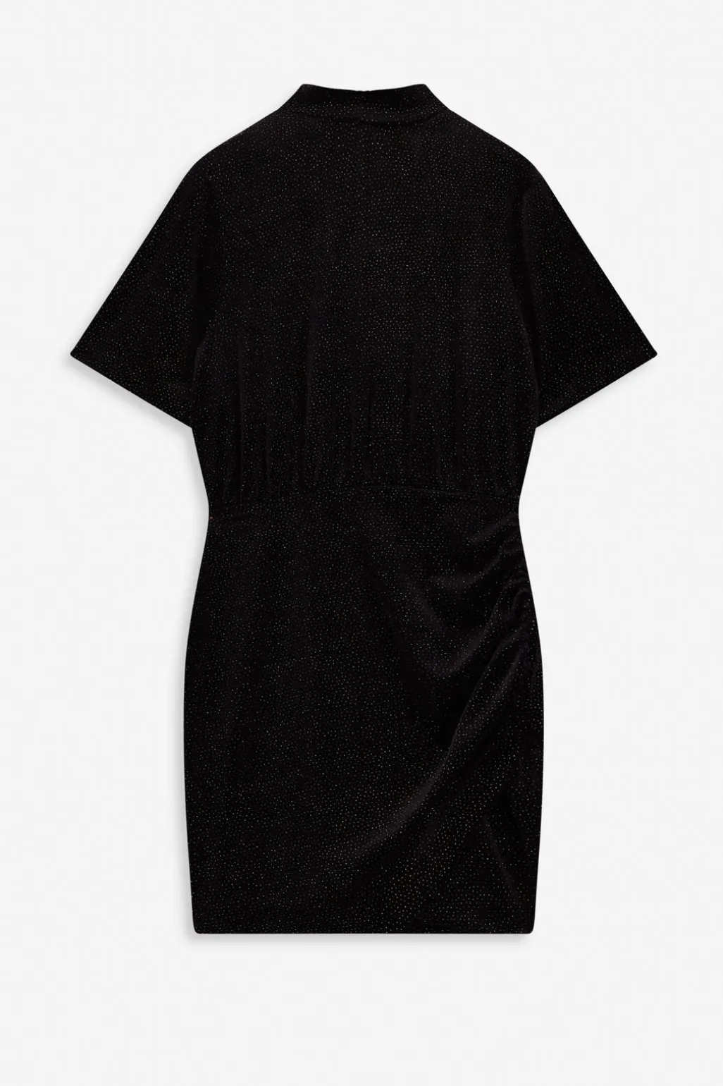 Zwarte velvet jurk met glitters