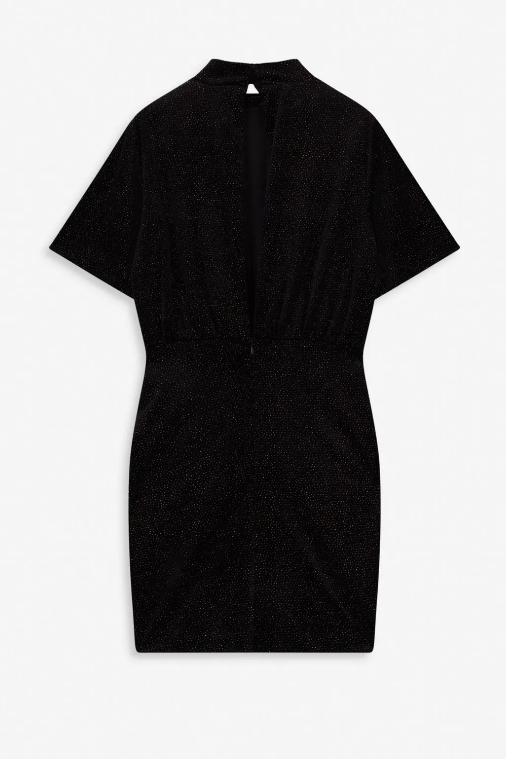 Zwarte velvet jurk met glitters