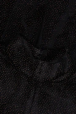 Zwarte velvet jurk met glitters