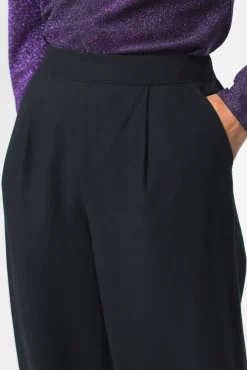 Zwarte wide leg broek