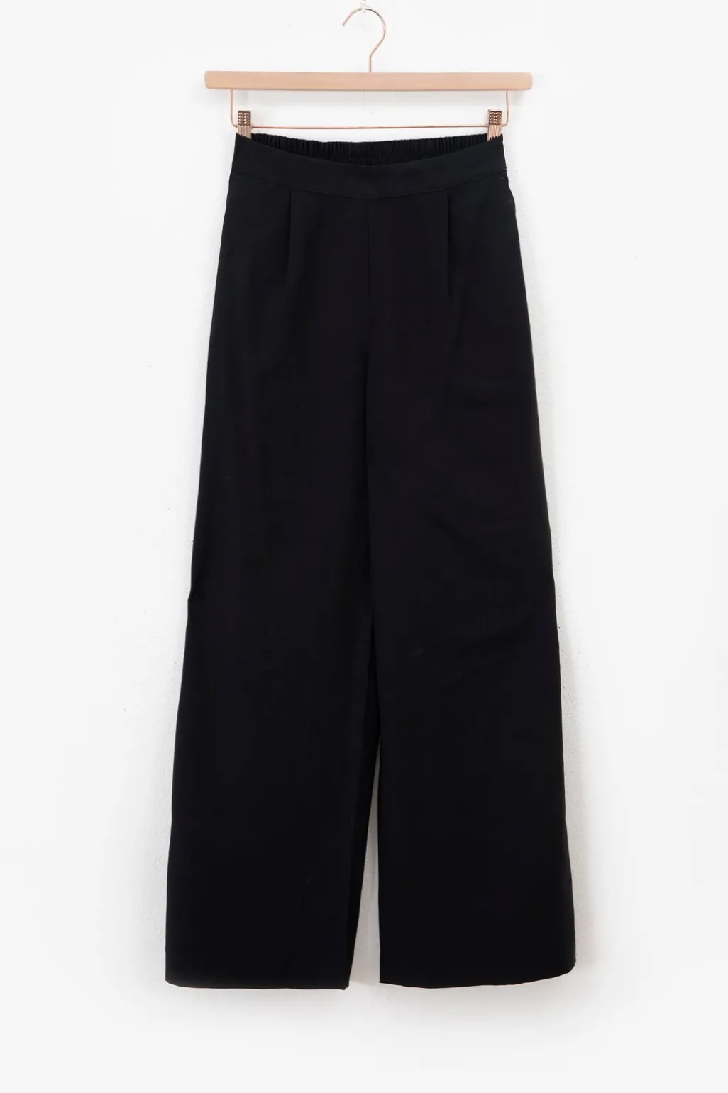 Zwarte wide leg broek