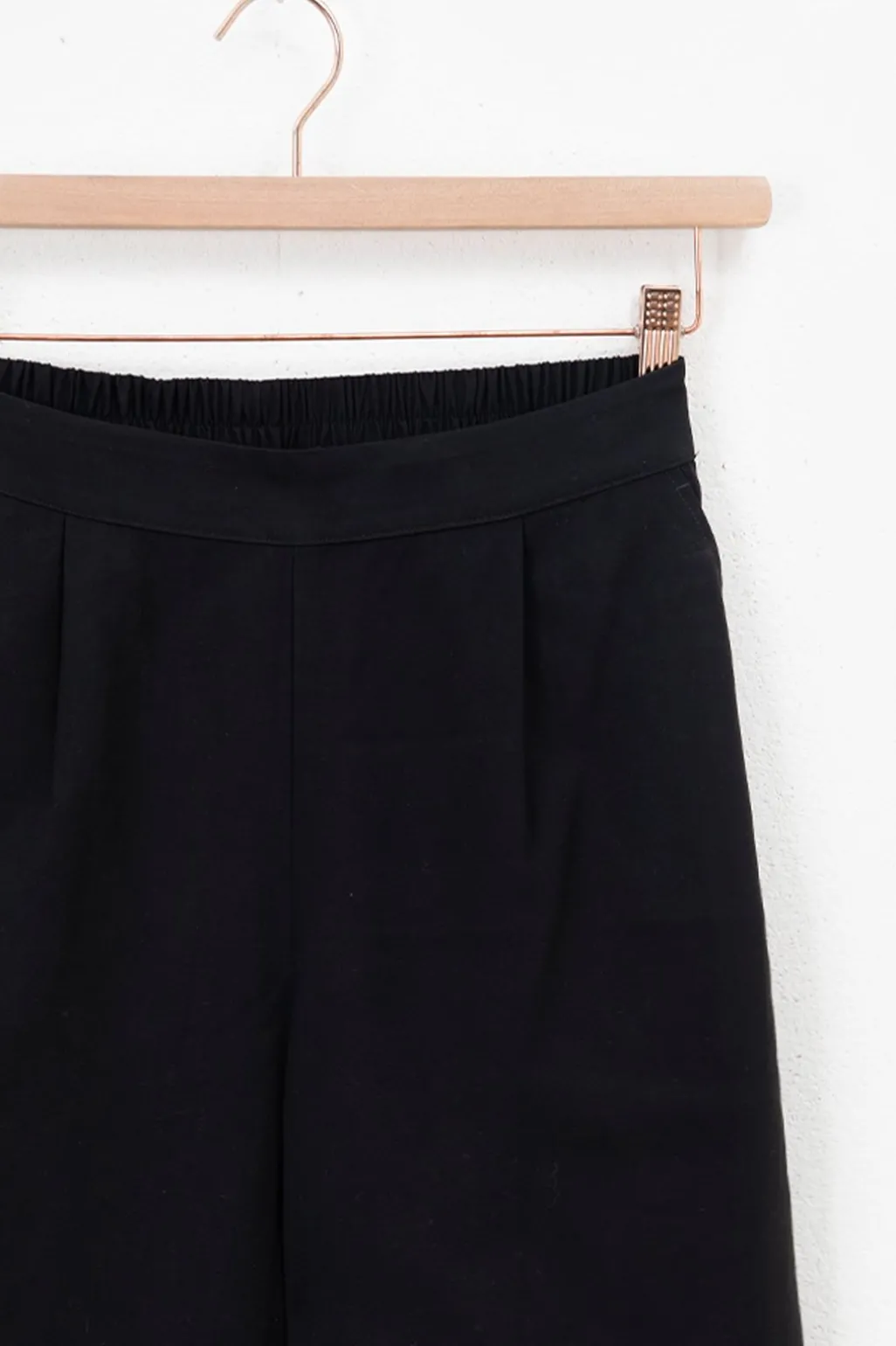 Zwarte wide leg broek